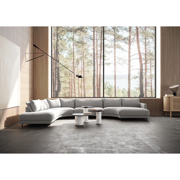 Colțar gri deschis (în formă de "U") Samba – Furninova -image-1