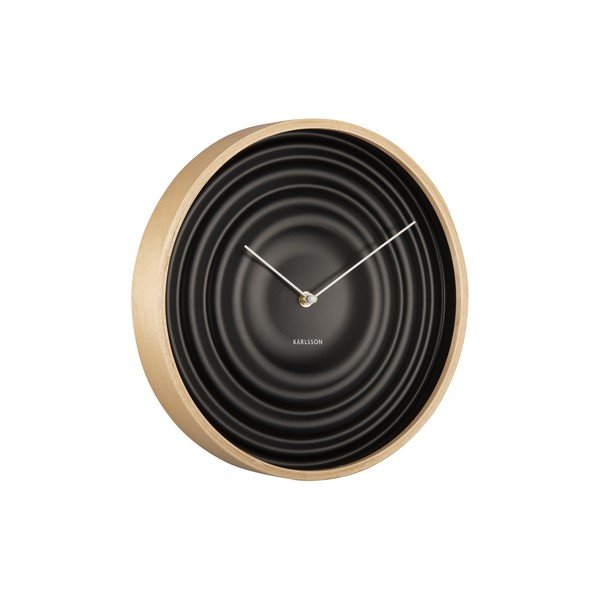 Ceas de perete Karlsson Ribble, ø 31 cm, negru-image-2