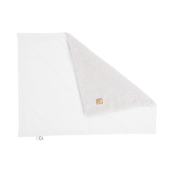 Pătură pentru copii albă din sherpa 100x77 cm – Meowbaby-image-1