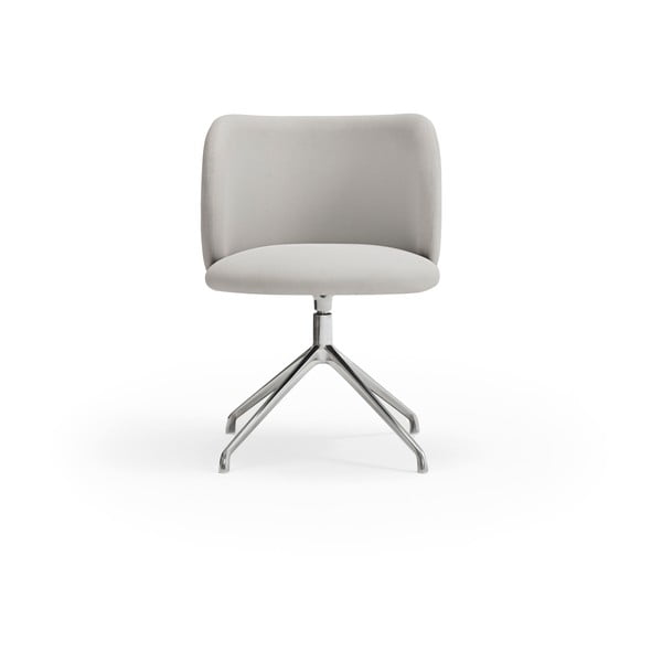 Scaun de sufragerie gri deschis tapițat Mogi – Teulat-image-1