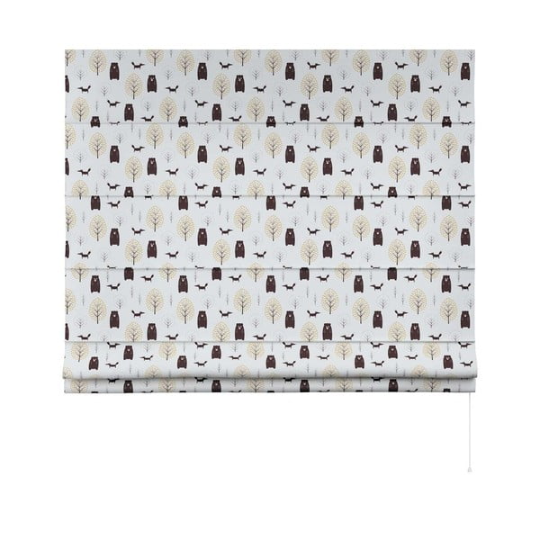 Jaluzea pentru copii albă-maro 170x160 cm Magic - Yellow Tipi-image-3