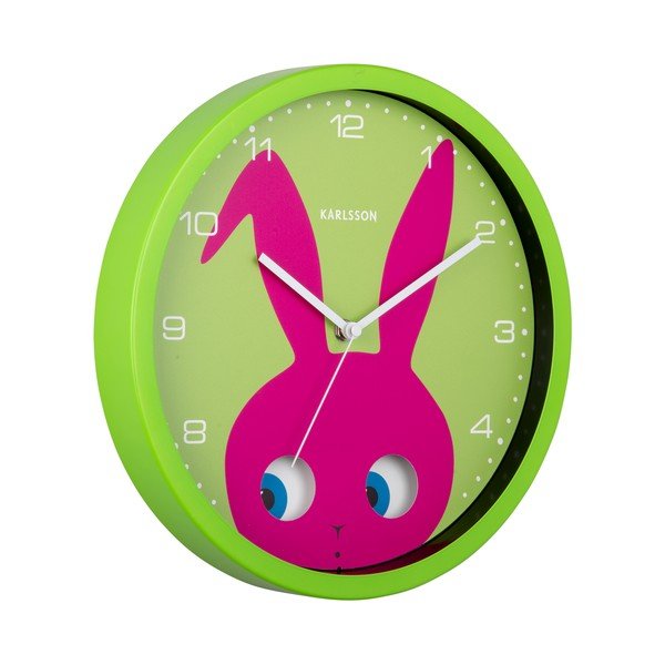 Ceas pentru copii ø 31 cm Peekaboo Bunny – Karlsson-image-3