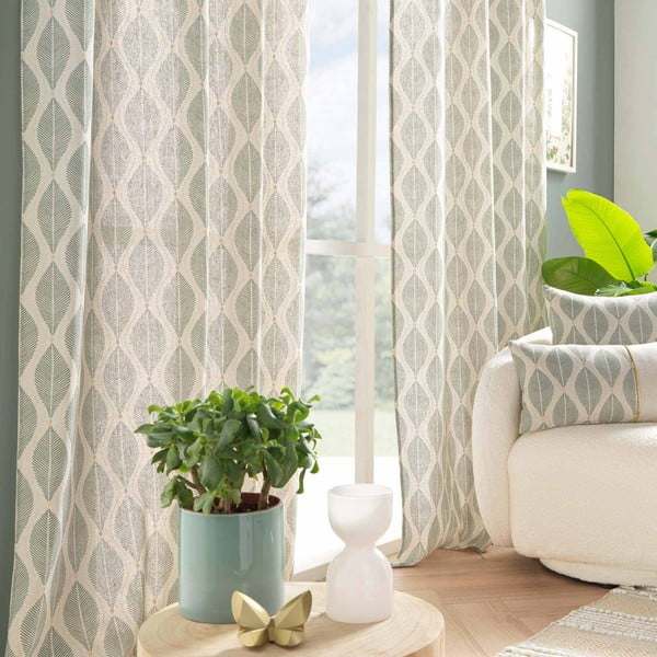 Draperie verde-bej 140x240 cm Maho – douceur d'intérieur-image-1
