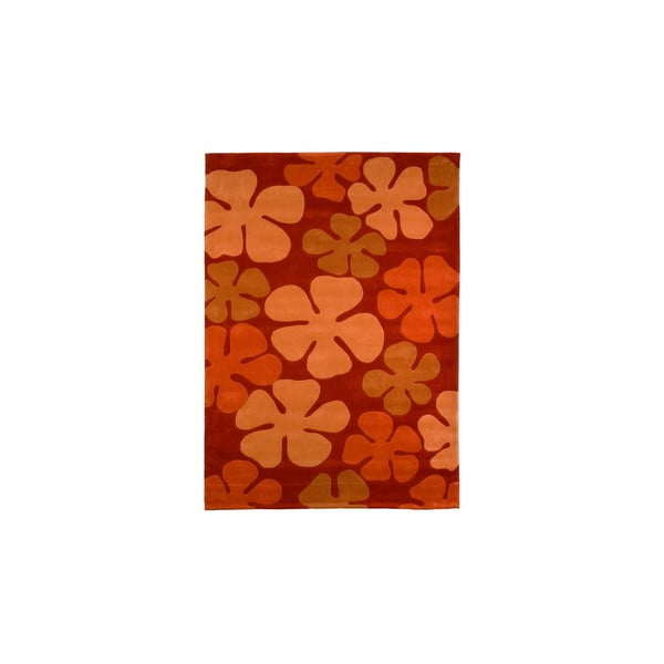Covor țesut manual Calypso, 140x200 cm, portocaliu