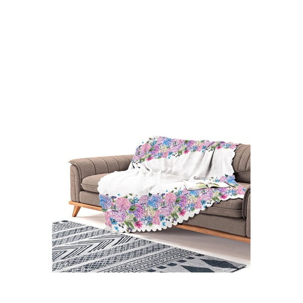 Cuvertură pentru canapea din chenilă Antonio Remondini Lilac, 230 x 180 cm