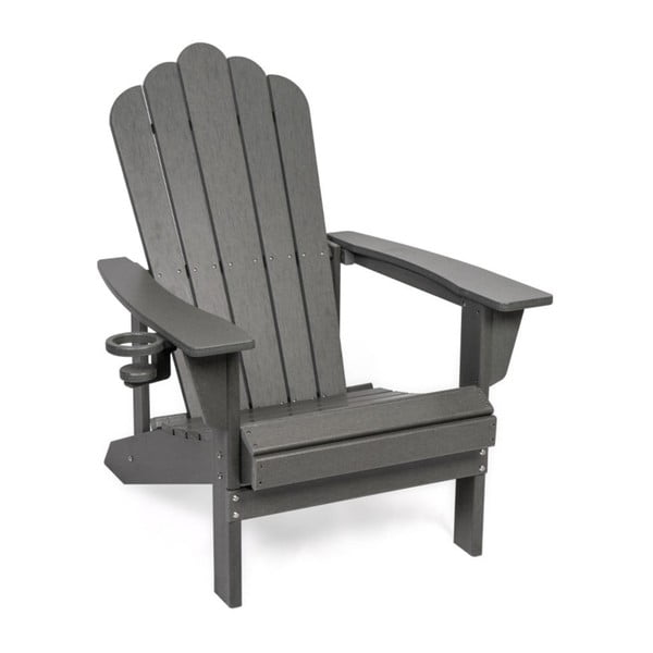 Fotoliu de grădină gri din plastic Adirondack – Bonami Selection