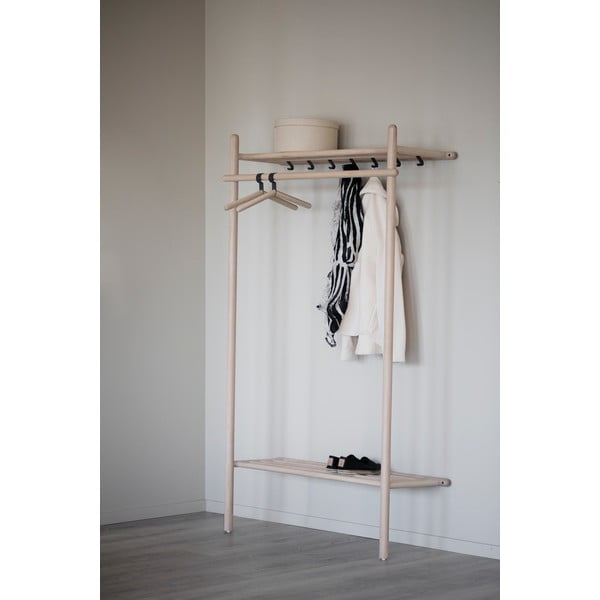 Set pentru hol în culoare naturală din lemn masiv de stejar Milford - Rowico-image-2