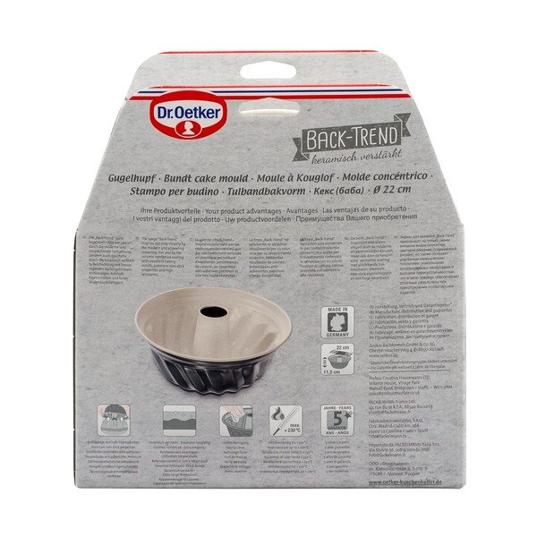 Formă guguluf/chec bundt din oțel cu suprafață ceramică Dr. Oetker, ø 22 cm-image-3