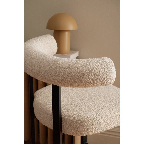 Scaun de bar alb-negru tapițat (înălțime șezut 66 cm) Parie – Ellos Home-image-2