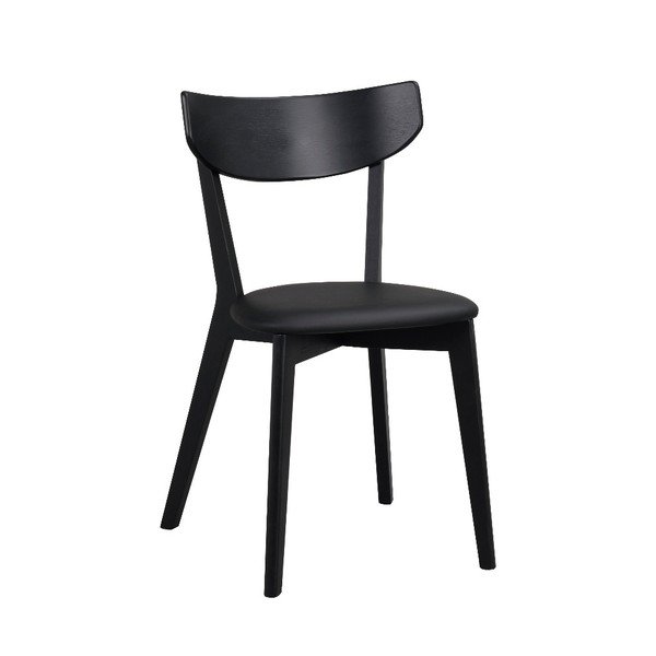 Scaun de dining din lemn de stejar Rowico Ami, negru-image-2