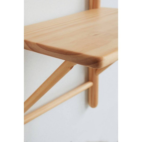 Noptieră în culoare naturală deschisă suspendată din lemn de pin Nimbus – Jotex-image-4
