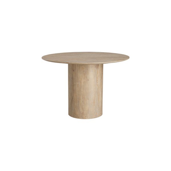 Masă de dining rotundă cu aspect de lemn de fag ø 110 cm Week – Ellos Home
