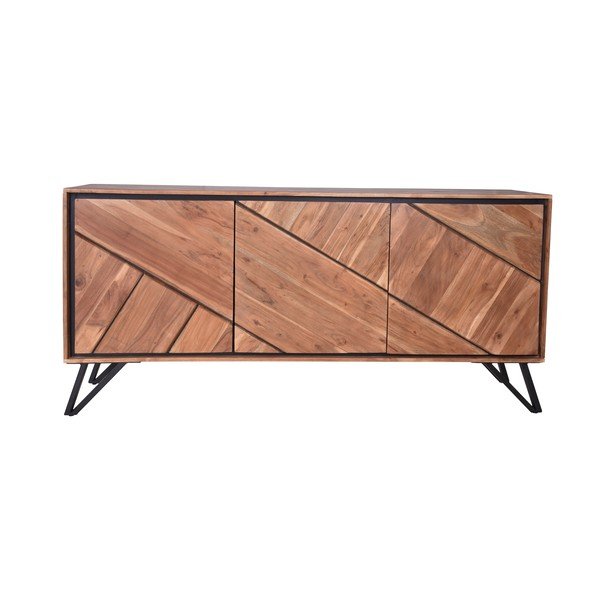 Comodă în culoare naturală din lemn de acacia 150x76x40 cm Ambala – Interia Home & Living