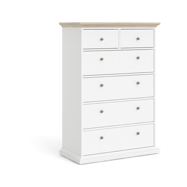 Comoda Tvilum Paris, 96x140 cm, alb-natural-image-3