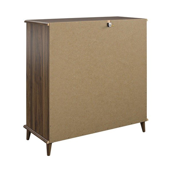 Raft vinotecă cu aspect de lemn de nuc pentru 15 sticle 91x91 cm Farnsworth - Queer Eye-image-4
