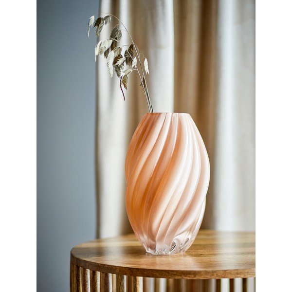 Vază portocalie din sticlă (înălțime 30 cm) Kanji – Bloomingville-image-1