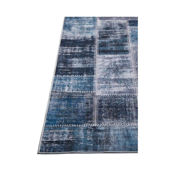 Covor cu rezistență la pete Floorita Montage Blue, 160 x 230 cm-image-3