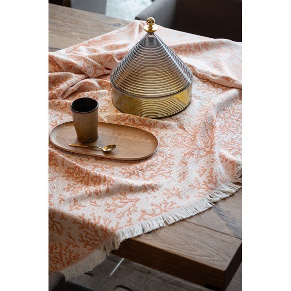 Pled din amestec de bumbac Euromant Coral, 140 x 180 cm, roz-image-3