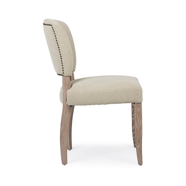 Scaun de dining bej tapițat Maratriz – Bizzotto-image-3