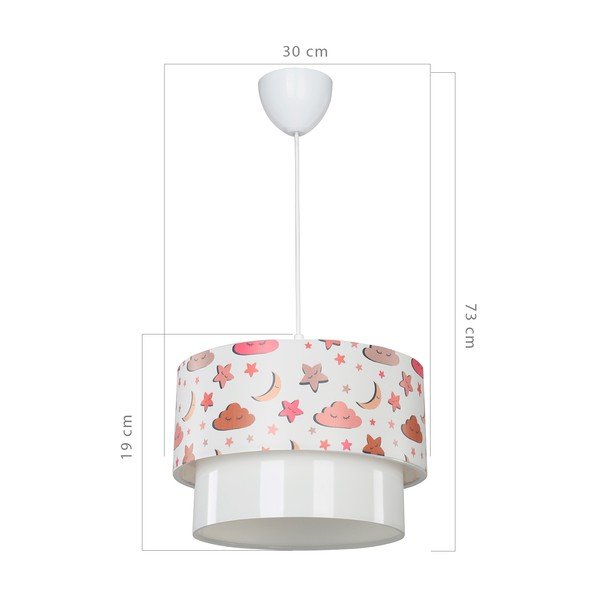 Lustră pentru copii albă ø 30 cm Kinder – Squid Lighting-image-3