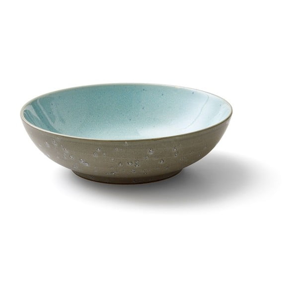 Bol din gresie ceramică pentru salată Bitz, ø 24 cm, gri - albastru