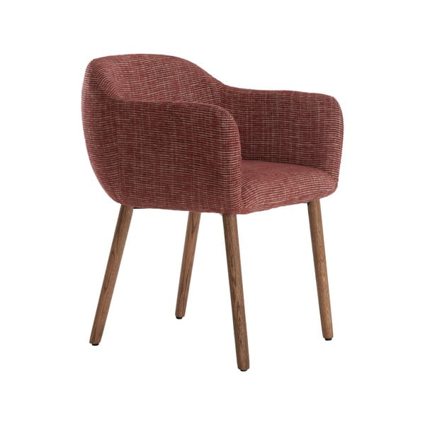 Set de scaune de sufragerie cărămiziu cu cotiere 2 buc. tapițat Blaine – Light & Living