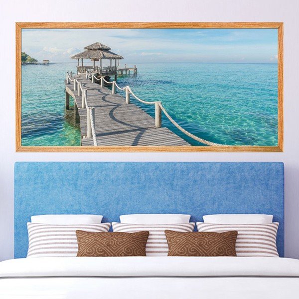 Autocolant Ambiance Chalet at the seaside-image-2