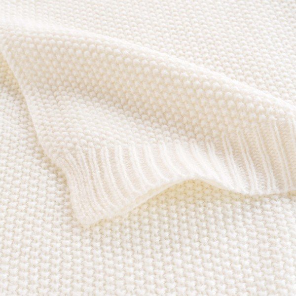 Pătură tricotată 125x150 cm Tricotine – douceur d'intérieur-image-2