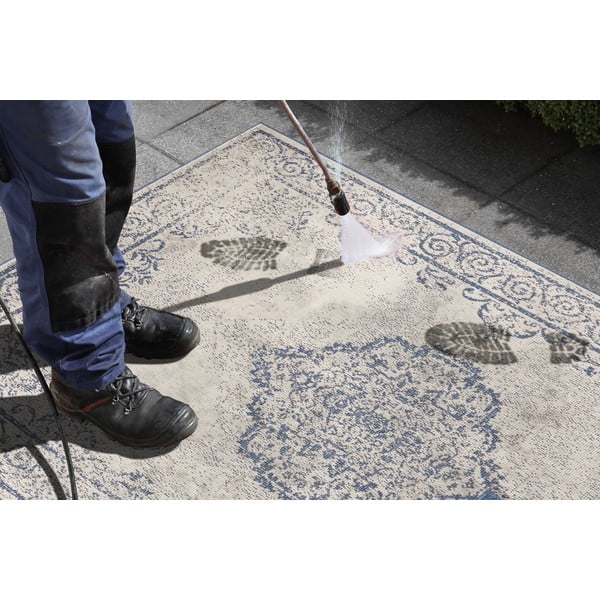 Covor adecvat pentru exterior NORTHRUGS Cebu, 80 x 150 cm, albastru-crem-image-3