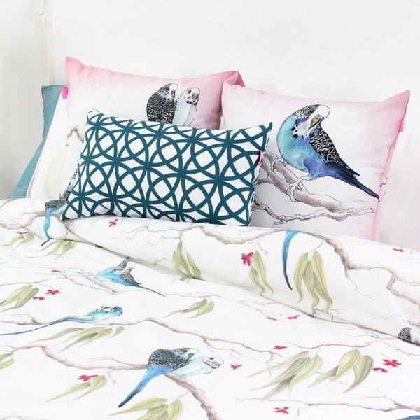 Set 2 fețe de pernă din bumbac Happy Friday Eucalyptus-image-1