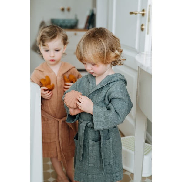 Halat din in pentru copii Linen Tales Nature, măr. 104 - 116, albastru-image-4