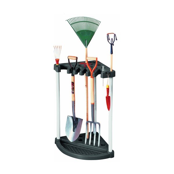 Suport pe colț de unelte de grădină Keter, negru-image-1