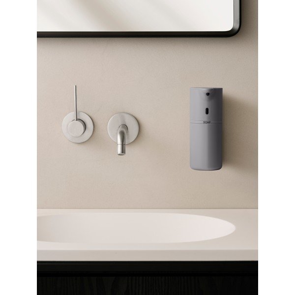 Dispenser automat de săpun din plastic de perete, gri, 260 ml Fineo - Blomus-image-1