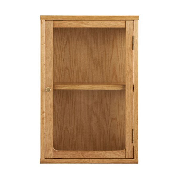 Vitrină în culoare naturală suspendată 40x60x20 cm Zamora – House Nordic
