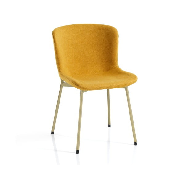 Scaune de dining galben-ocru 2 buc. Snug – Tomasucci