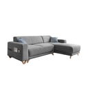 Colțar gri extensibil/cu spațiu de depozitare Classy Sophie – Miuform