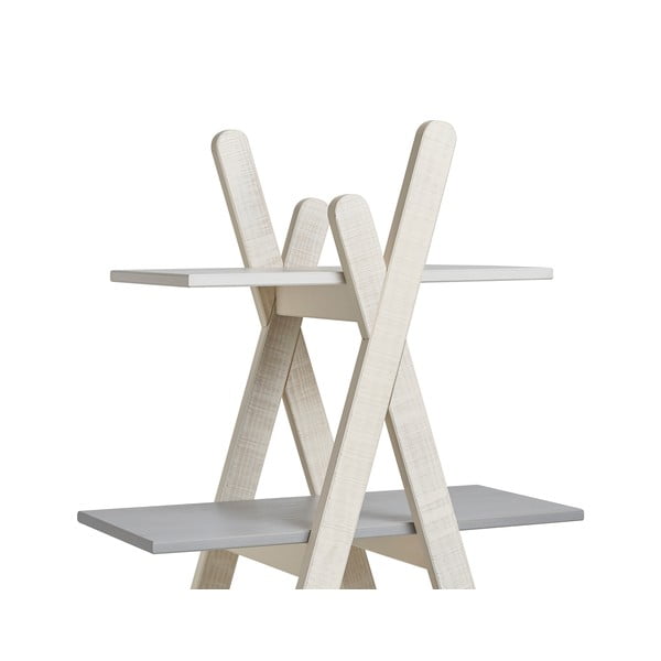 Bibliotecă Marckeric Sia, gri - alb-image-2