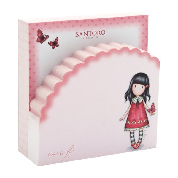 Set notițe adezive Santoro London Fly, roz