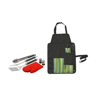 Set 7 ustensile și șorț pentru grătar Cattara