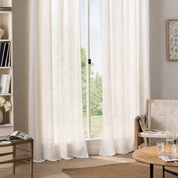 Draperie albă 140x240 cm Yoko – douceur d'intérieur-image-1