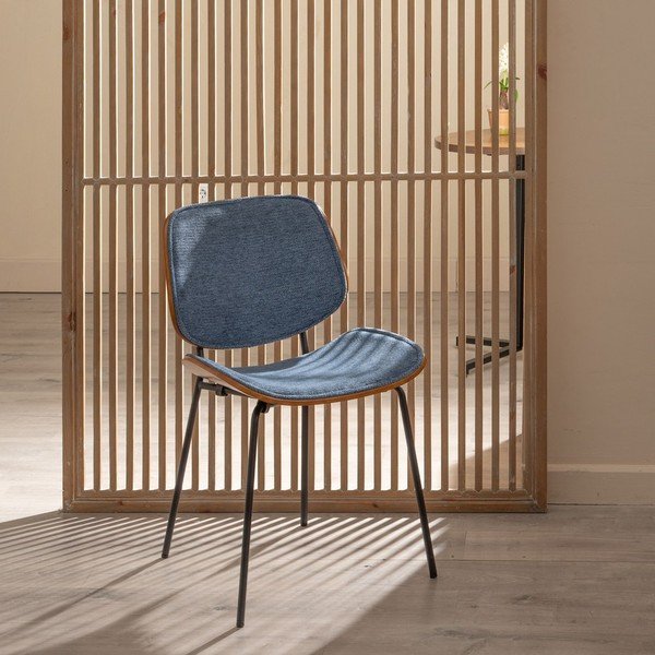 Scaune de dining albastre 2 buc. Elio – Ixia-image-1
