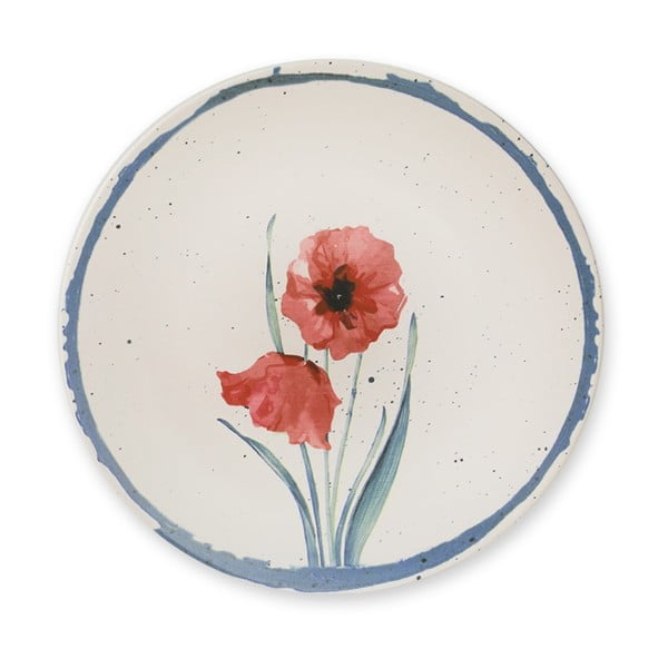 Set 6 farfurii din ceramică My Ceramic Flower, ø 25 cm-image-3