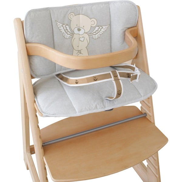 Pernă de scaun pentru copii gri Heartbreakerbär – Roba-image-1