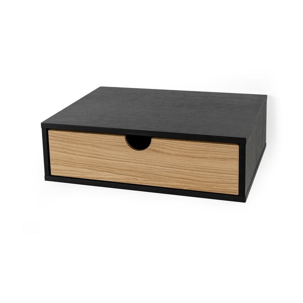 Noptieră de perete Woodman Farsta, negru-image-3