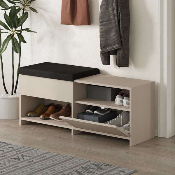 Pantofar crem cu bancă Romi – Marckeric-image-2