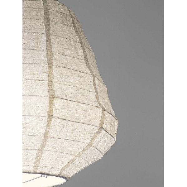 Lustră albă din in ø 36 cm Linnet – Nova Luce-image-4