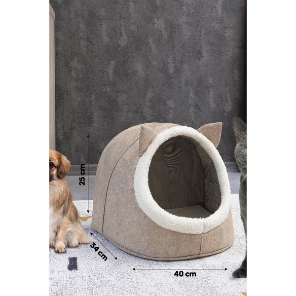 Pat pentru animale de companie crem – Mioli Decor-image-1