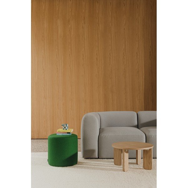 Puf verde cu tapițerie din lână Folk – noo.ma-image-1