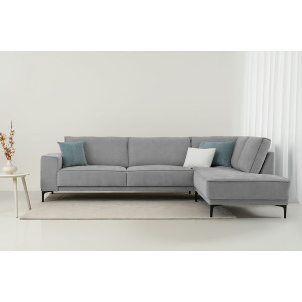 Colțar gri (cu colț pe partea dreaptă/în formă de ”L”) Copenhagen – Scandic-image-1