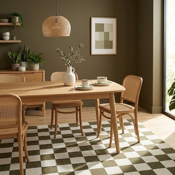 Covor verde/crem 160x230 cm Bistro – ESTE-image-2